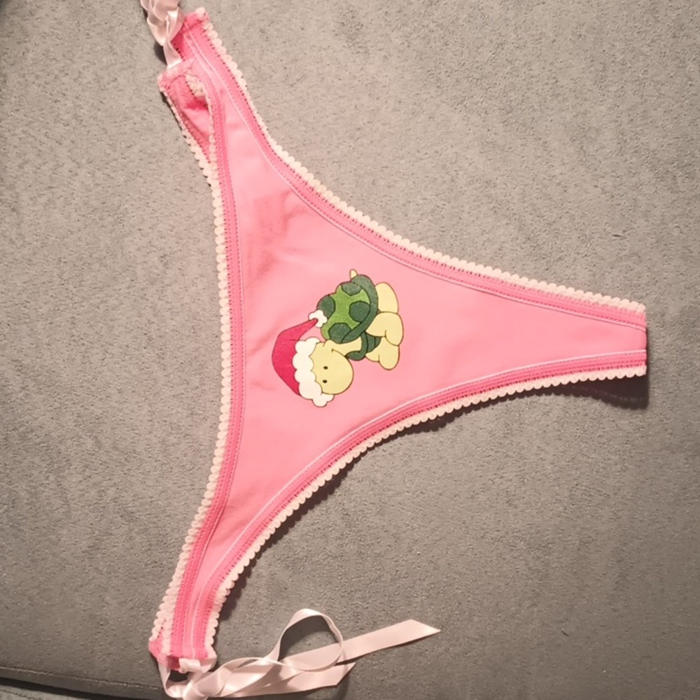 Panty - Panties M Turtle Thong Side Tie Low Rise Bikini Vintage Aeropostale New